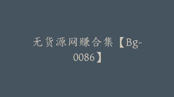 无货源网赚合集【Bg-0086】